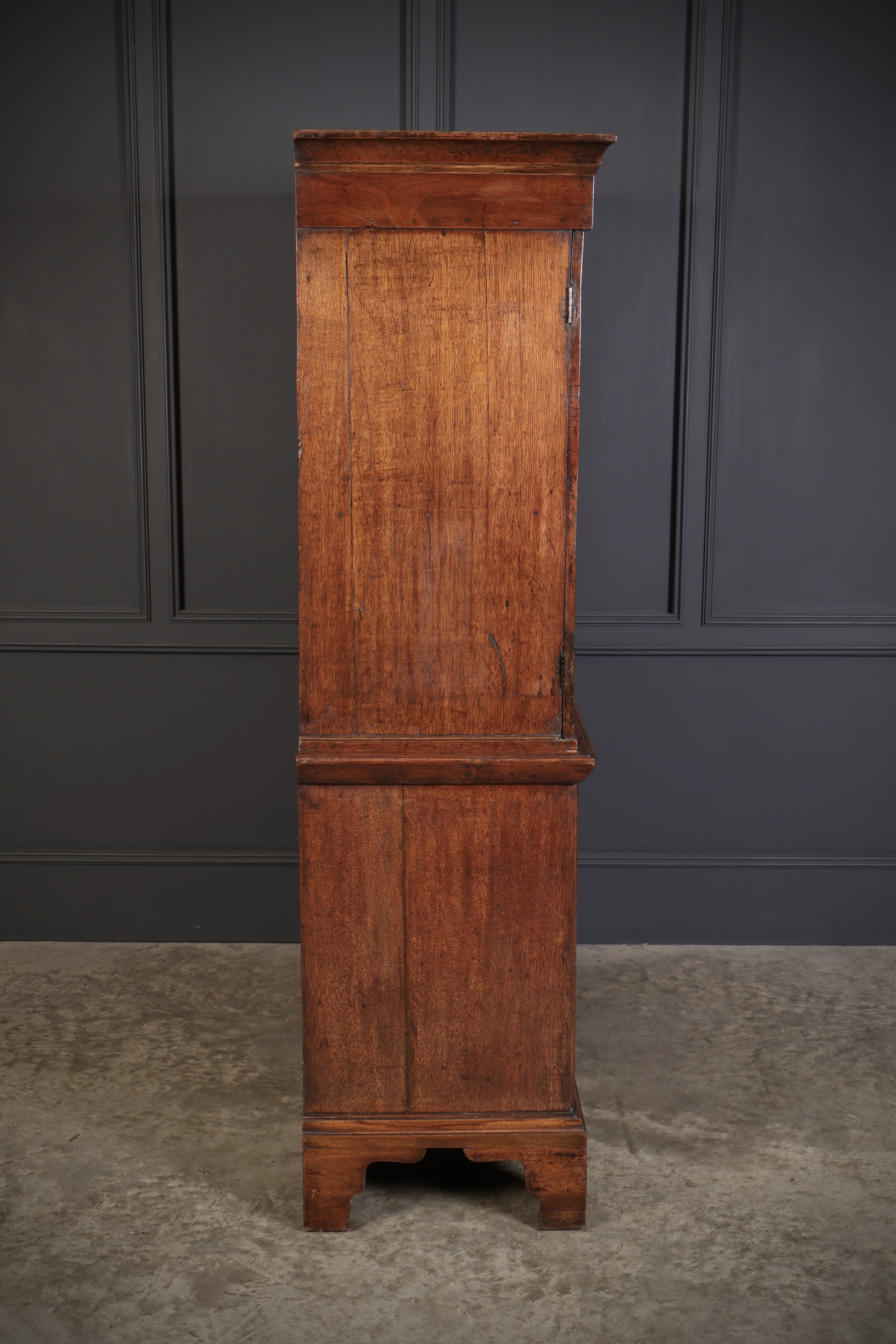 Queen Anne Walnut Hall Cupboard cupboard Antique Cabinets 13